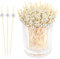 200pcs Cocktailspieße Spiesse Für Snacks Fingerfood Cocktaildekoration Fingerfood Spieße Mit Silberperlen 4.7inch Fruchtzahnstocher Obst Spieß Zahnstocher Deko Spieße Party Zubehör Für Getränke