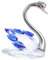 Ciieeo Kristall-Schwan-Ornament Desktop- Schwan- Schwan Skulptur Kuchen Figuren Kristall Schwan Briefbeschwerer Schreibtischverzierung Schwanenfiguren Hochzeitstisch Miniatur Glas