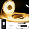 GEYUEYA Home COB LED Streifen 10M-Dimmbar LED Strip Warmweiss,WIFI 24V LED Band,8mm Breit,384LEDs/M,Sprachsteuerung,LED Streifen mit Netzteil für Schlafzimmer,Küche,Spiegel,Heimdekoration
