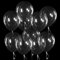100 Stück Luftballons Transparente, 12 Zoll Transparente Latex Ballons, Durchsichtige Helium Ballon, Partyballon Dekorationen für Geburtstag Babyparties Hochzeit Valentinstag Graduierung Kommunion