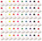 ONEBO 60 Pezzi Mini Cappelli in Miniatura,Mini Cappelli di Natale,Cappello Decorativo con Bottiglia di Vino,per Fai da Te, Artigianato, Decorazioni Natalizie(Bianco)