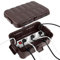 RESTMO Extra große wasserdichte Kabelbox, IP54 wasserdicht, Outdoor-Kabelsicherheitsbox, wetterfester Elektrokasten zum Schutz von Steckdosenleisten, Außensteckern (32 x 22 x 13 cm) - Braun