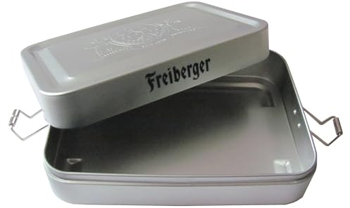 Brauerei Freiberger - Brotdose aus Blech - 18 x 13 x 5,3 cm