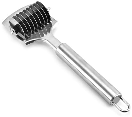 Hsthe Sea Nudelmaschine Manuell Edelstahl Nudelschneider Handkurbel Spaghetti Maker Nudel Gitter Roller Walze Teigschneider Zwiebelschneider Küche Kochwerkzeug für DIY