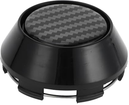 A ABSOPRO Universal Wheel Center Hub Cap Durable 69mm 2.72 Outside Diameter SUV Van Wheel Hubcap Rim Center Cover Truck Plastic Carbon Fiber Pattern Black