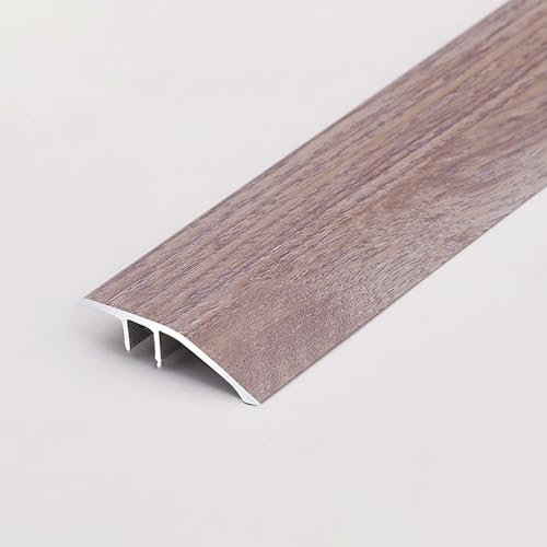 Raouoae Bande De Transition Sol Aluminium 120cm X 2, Joint De Dilatation Pour Sol, Hauteur 1-1,5cm, Profilé Réglable Pour Passage De Sol Bois, Carrelage Et Stratifié - Solution Durable(Option 4)