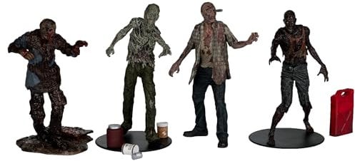 The Walking Dead Actionfiguren 4er-Pack Walkers 13 cm