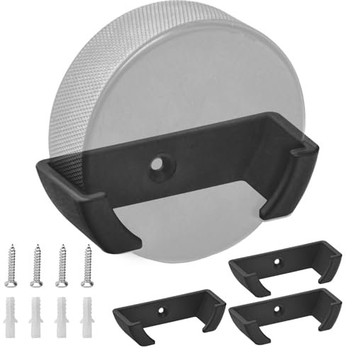 ZHIXING Hockey-Puck-Wandhalterung, 4-stufiges Display-Regal aus strapazierfähigem DG-Material, zum Sammeln und Aufbewahren von Hockey-Trophäen-Pucks in Schwarz, Wandmontage, Platzsparend