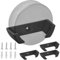 ZHIXING Hockey-Puck-Wandhalterung, 4-stufiges Display-Regal aus strapazierfähigem DG-Material, zum Sammeln und Aufbewahren von Hockey-Trophäen-Pucks in Schwarz, Wandmontage, Platzsparend
