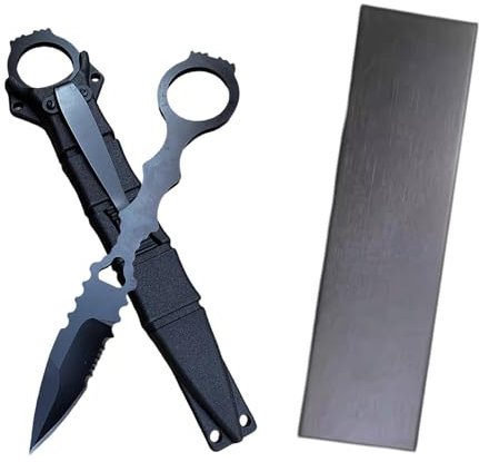 GUTERTOP Edc Messer, Jagdmesser Feststehende Klinge, 17CM Tactical Knife mit Messerscheide für Outdoor Camping Angeln