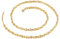 Beydodo Kette Herren 64CM Edelstahl, Bohnenkette 5MM Halskette Personalisiert Gold Freundschaftskette für Männer Jugend