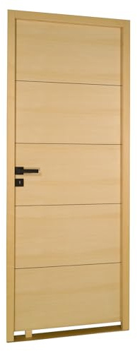 Bloc porte bois isoplane ANTLIA3 730 gauche plaqué frêne blanc européen