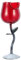 SECFOU Bicchiere Di Vino Rosato Bere Occhiali Glassici Di Calici Bicchieri Rossi Tazza Di Fiore Bicchieri Da Cocktail Romantici Occhiali Da Sposa Fiore Di Rosa Di Rosso