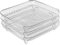 Support de friteuse à air carré 8 x 8 pouces, panier en acier inoxydable à 3 couches, facile nettoyer, grille de cuisson, accessoires pour gril, four, friteuse air, panier en acier inoxydable