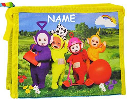 alles-meine.de GmbH Kosmetiktasche/Waschtasche - Teletubbies - incl. Name - Kinder & Baby/Teletubbie - Tinky-Winky/Dipsy/Laa-Laa/Po - z.B. für Kinderzahnbürste & Ba..