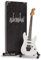 Adrian Smith (Maiden) Miniatur-Gitarren-Nachbildung, handgefertigt, Ornament, 1/4-Maßstab, inklusive Displaybox, Namensschild und Miniatur-Gitarrenständer