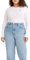 Levi's Damen Long-Sleeve Baby Tee White + XXS