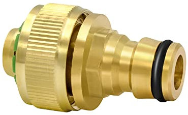 Variosan Raccord de tuyau avec raccord de raccordement, laiton vif