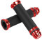 Fydun Motorrad Lenkergriffe Griff 22mm 1 Paar Motorrad CNC Aluminium Anti Rutsch Gummigriffe für 7/8 Lenker Fahrrad (Rot)
