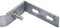 vidaXL Wall Corner Connector 10 Sets Elbow Fence Accessory Screw Double Pole Mat Fence Counter Plate Nut Garden Gate Stainless Steel Silver