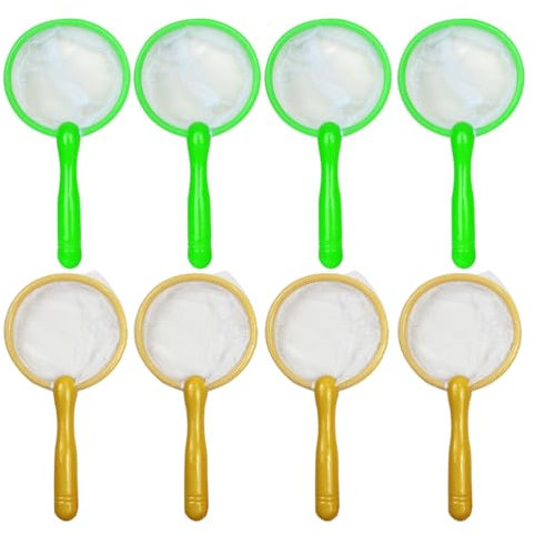 TOYANDONA 10pcs Kids Bug Catcher Nets Small Fishing Net Insect Collecting Net Bath Toy Adventure Tool Early Learning Tool for Kids Toddlers Children Observation (Random Color)