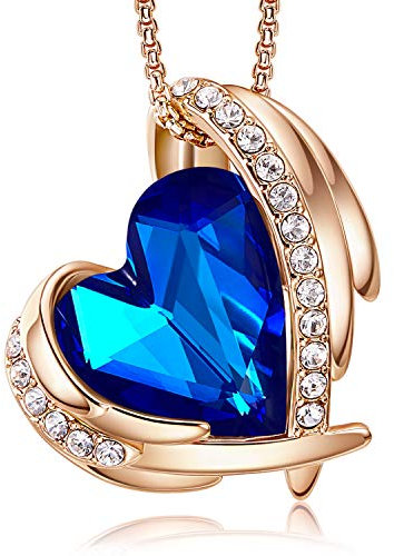 CDE Kette Damen Rosegold Herz Halskette für Frauen Schmuck mit Elegante Geschenkverpackung Valentinstags Geschenk für Sie Frau Freundin Mama Valentinstag/Party/Hochzeitstag/Jubiläum/Geburtstag