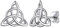 ChicSilver Vintage Celtic Knot Triangle Stud Earrings Hypoallergenic 925 Sterling Silver Delicate Ear Studs for Women Girls Lucky Irish Jewelry