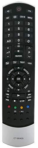 VINABTY CT-90405 Télécommande de Remplacement Compatible avec Toshiba TV 32TL933 40TL933 46TL933 32ML933 40ML933 46ML933