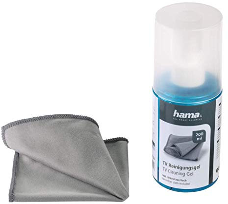 Hama Reinigungsgel und Mikrofaser-Tuch für Plasma LCD LED TV-Bildschirme Display