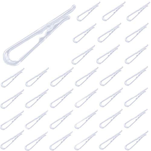 LAIYOHO 200 Pcs Clear Plastic Alligator Clips with Teeth | Multipurpose Clothes Clips for T-Shirts, Garments, Ties, Socks, Trousers, Shirts | Strong Grip Clothespins