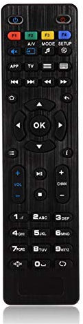 DC 3V Ersatzfernbedienung für Mag 250 254 255 260 261 270 für IPTV TV Box, Hochwertige Schwarze Fernbedienung für Fernseher, 10 Meter Fernbedienungsabstand