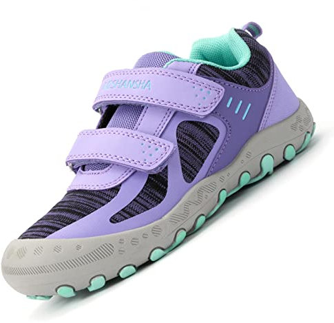 Mishansha Sport Shoes Bambini Bambina Scarpe da Ginnastica Running Basse Basket Outdoor Fitness Ultraleggero Gomma Anti Scivolo Primavera Scarpe da Scuola, Trek Viola 27