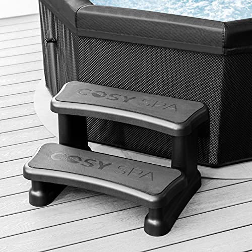 CosySpa Escalera para Hidromasaje Hinchable - Accesorios para Hidromasaje y Piscinas Hinchables | Escaleras Portables para Bañeras Hidromasaje