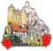 York UK Fridge Magnet 3D Classic Wooden Refrigerator Magnets Landmark Handmade Craft Travel Souvenir Gift Collection Decoration -782