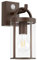 Klighten Außenlampe Vintage Industrial, Außenwandleuchte mit Bewegungsmelder, E27 Wandleuchte Außen, Aluminium Wandlampe Industrie, für Terrasse Garten Flur, 40W Max, Rostrot, IP44, ohne Leuchtmitte