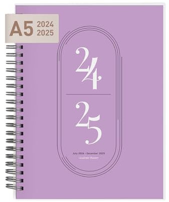 Rileys & Co Wochenplaner 2025, Hausaufgabenheft, Schulplaner | Kalender 2025 2026 Juli 2025–Juni 2026 Terminplaner, Notizen, Doppeldraht, 20 x 15 cm Planner, (Lila, auf UK)