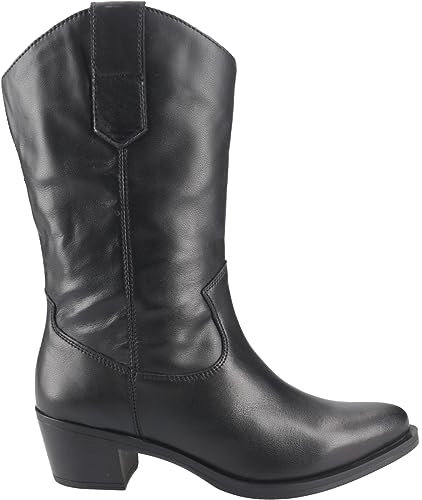 Unisa Stiefelette Grace, Glattleder, Schwarz, Damen EU 37