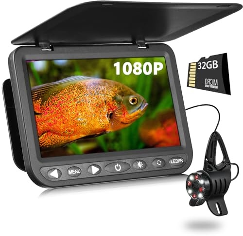 7'' Underwater Fishing Camera - [Upgrade HD 1080P] Ice Fishing Camera
