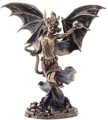 SIGNES GRIMALT Figur aus Kunstharz, Lilith, Königin von Saba, Antic Line Finish, Höhe 24 cm