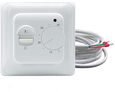 3000W Manual Digital Thermostat Underfloor Electric Infrared Heating System with Floor Sensor Probe 230V 16A [Energy Class A+++]