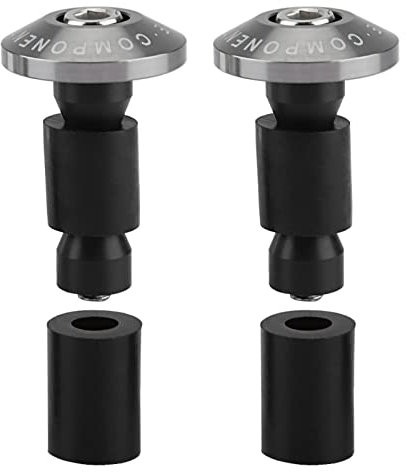 VOBOR Lenkerendkappe, 22 Mm 7/8 Zoll Motorrad-Lenker-Endschieber-Stecker Für Racing ATV Offroad(Grau)