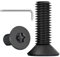 ORTAVA 20 Stück M4 x 16 Senkkopfschrauben Torx, Schrauben Schwarz Senkkopf, Edelstahl A2 V2A, Schwarzes Oxid, Maschinenschrauben mit Torx Schlüssel, für Maschinenausrüstung und Wohnmöbel