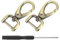 QUARKZMAN 2Stück Karabinerhaken 15mm(5/8 Zoll) D Ring Abnehmbarer Karabiner Schlüsselanhänger Metall Karabiner Klauen Verschluss Haken mit Drehgelenk Schlüsselanhänger Basteln Bronze
