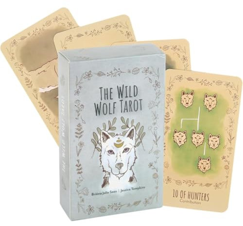 Beginners Game Card for The Wild Wolf Tarot Cards Deck