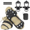 Steigeisen für Bergschuhe, Schuhspikes, Anti Rutsch Schuhspikes, Spikes Schuhe Schuhkrallen mit 11 Zähne, Spikes für Schuhe, Schuhkrallen für Winter Wandern Schnee Klettern-XL