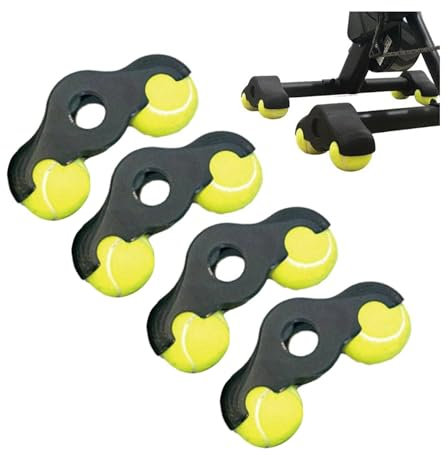 4Pack Indoor Cycling Snap Rocker Feet Adapters, Portable Rocker Plate Bike Trainer, Stability Accessories for Smart Bike Resistance Trainer Home Workout Cycling Equipment (With 8 Balls)