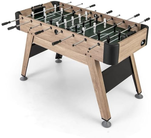 COSTWAY Tischkicker Kinder, Kickertisch mit 2 Bälle & 26 Kicker & 2 Punktezähler, Fußballtisch mit Höhenverstellbare Füße, Tischfußball Spieltisch für Kinder & Erwachsene, 117 x 67,5 x 84,5 cm