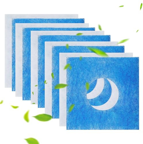 Tadpolez 8 Stück Filter Ersatzfilter für Limodor Limot F/LF/ELF,Lig ArtNr 00010 Badlüfter,Staubfilter Luftfilter,Badlüfter Luftfilter Ersatzfilter,Limot Lüftungsgeräte Ersatzfilter,Filterklasse G4