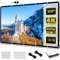 KOGATA Outdoor Projector Screen with Stand 100 Inch: Portable Projection Screen for Outside Theater Home Backyard Movies