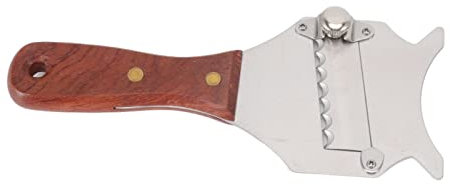Rallador de trufas Nikou ajustable y fácil de usar, de acero inoxidable, con mango ergonómico de madera para chocolate.